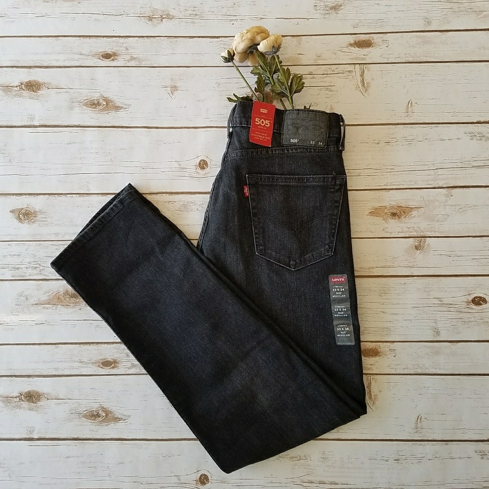 🍃Levi's 505 Women's Black Jean! SEE measurements